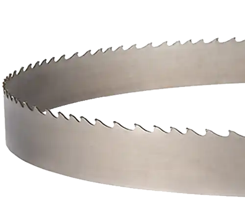 New wide bandsaw blade and wide bandsaw blade sharpening